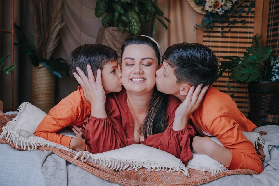 Alana, Nicolas e Bernardo