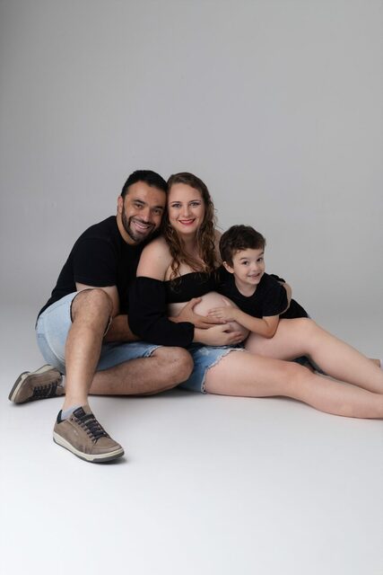 Gestante Amanda, Ronan e Ícaro