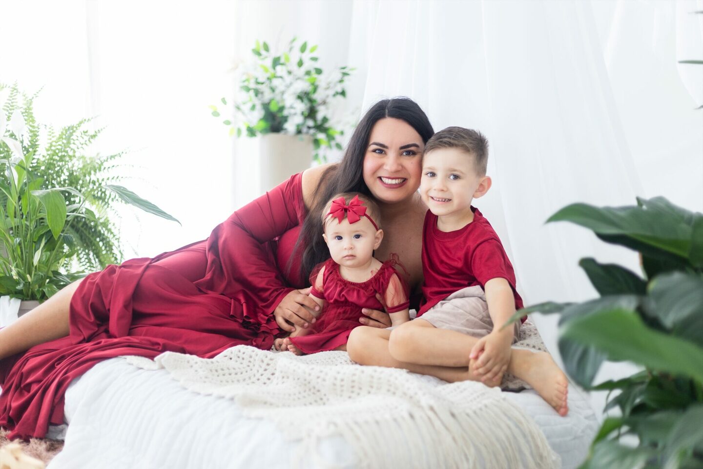 Aline, Heitor e Sofia